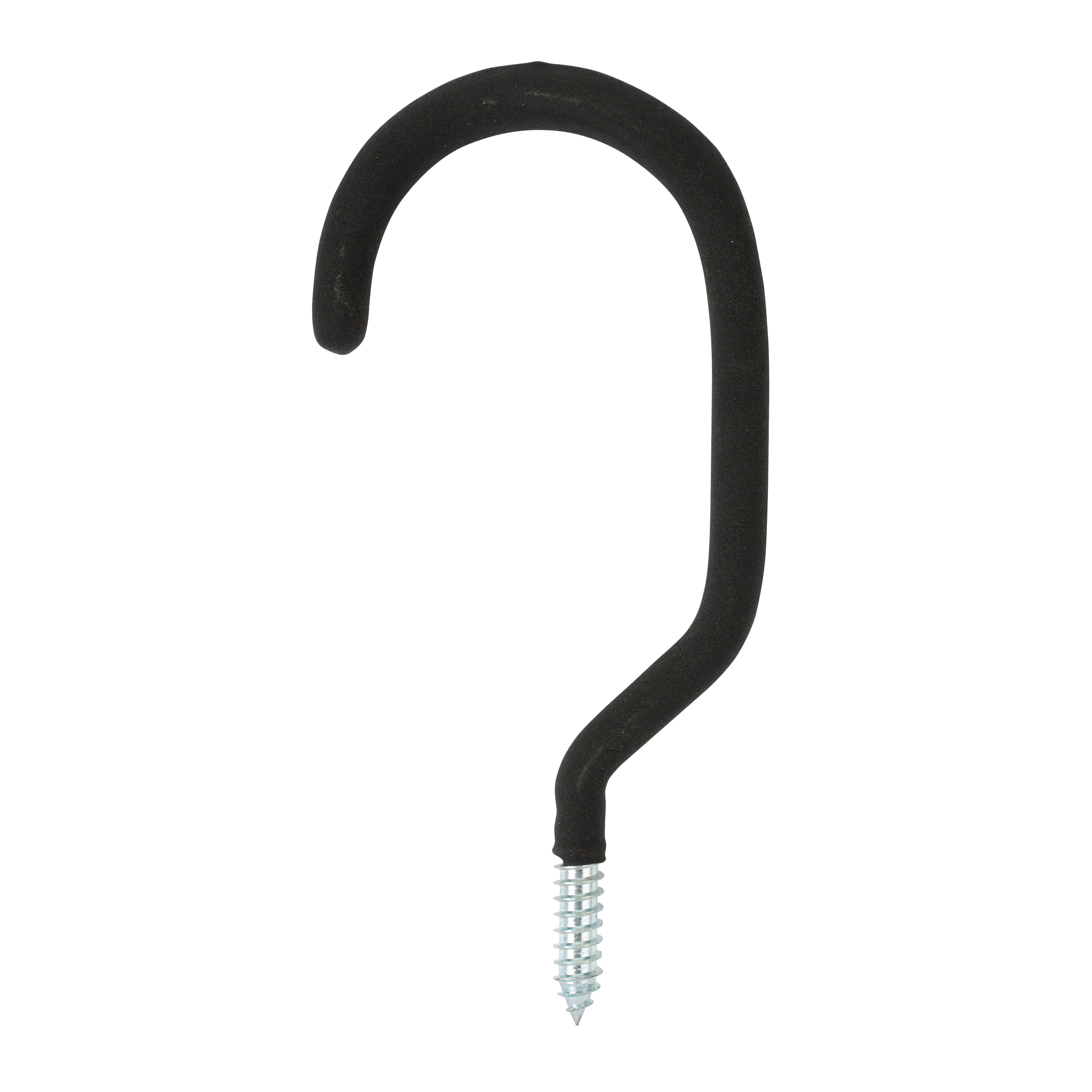 Hyper Tough Screwin Heavy Duty Steel Garage Bicycle Hook, Black