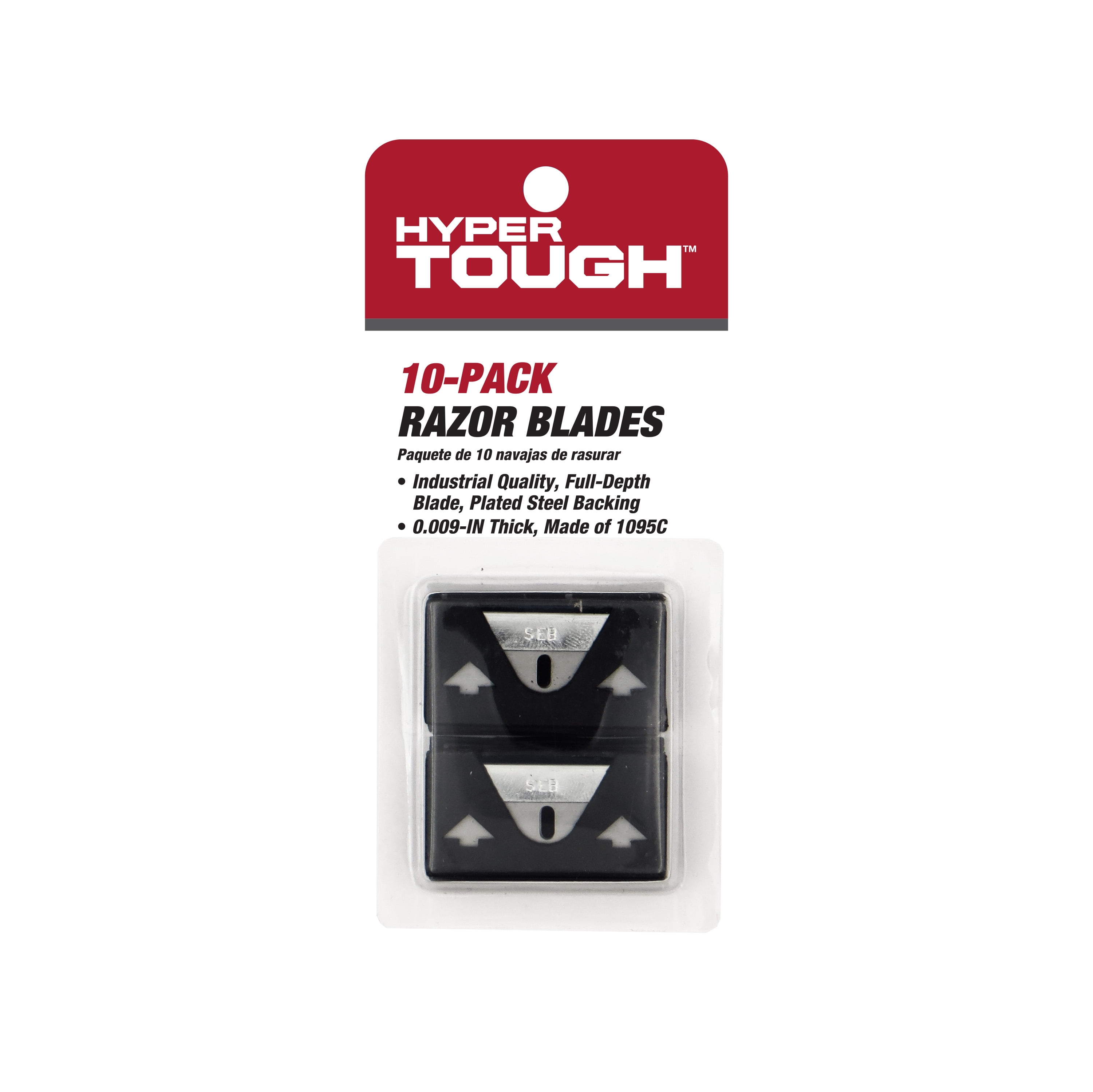 Hyper Tough Single Edge Razor Blades, 10Pack