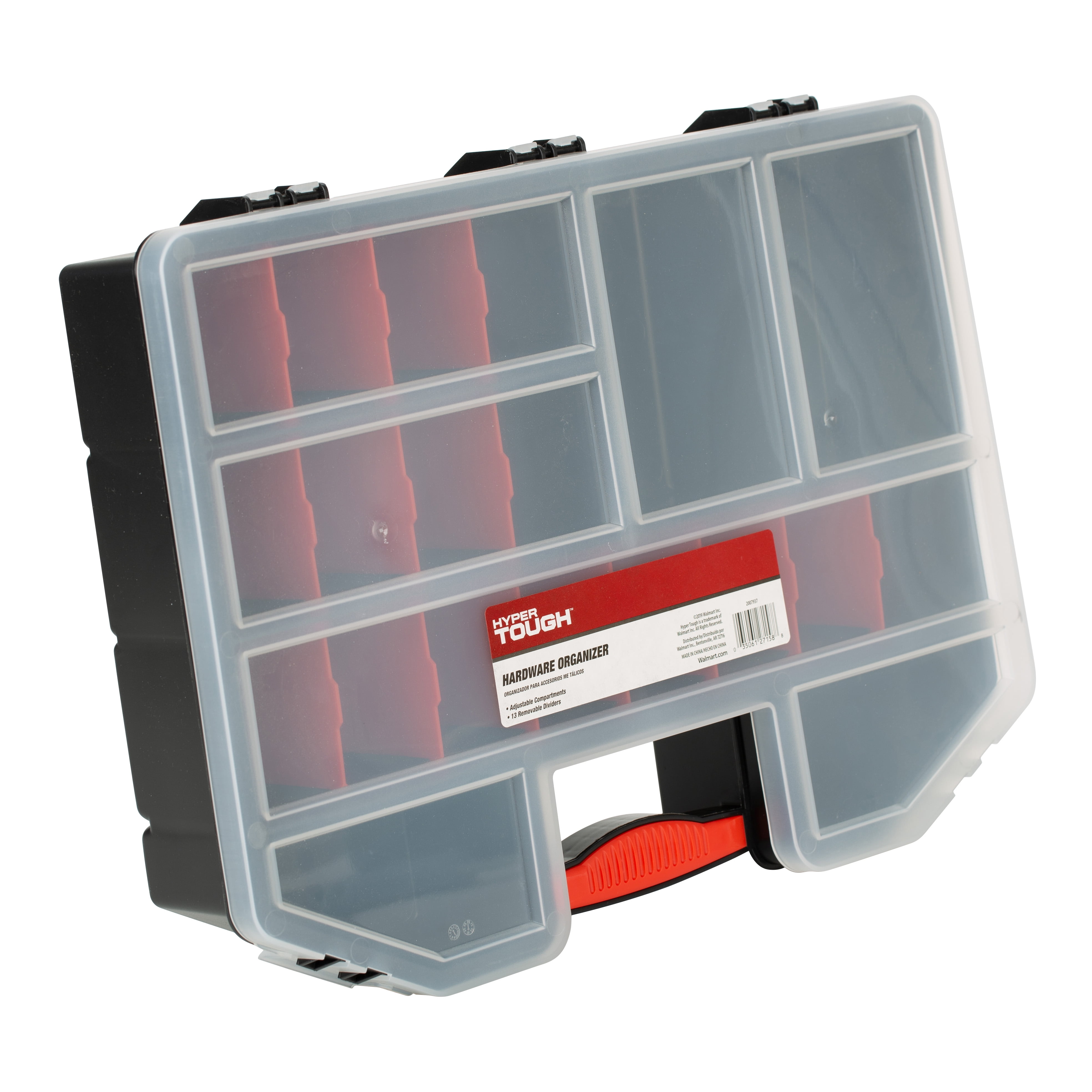 Hyper Tough 20 Shelf Drawers, Small Item Storage Cabinet, Stackable Parts  Organizer 14.9” , Black 