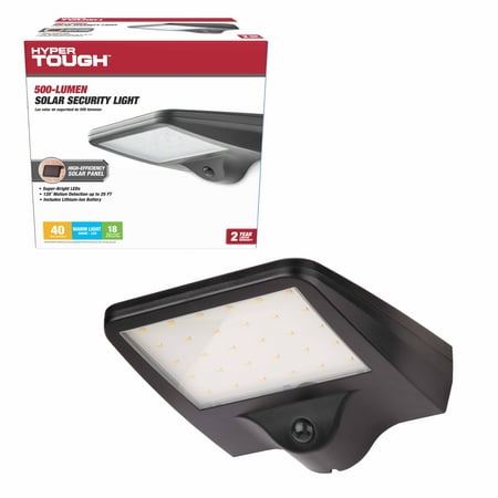 Hyper Tough Solar LED Solar Motion Sensing Security Street and Area Flood Light, 500 Lumens