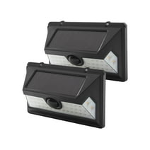 Hyper Tough Solar Outdoor Motion LED Security Light with Linkable Technology, 800 Lumens, 2 Pack