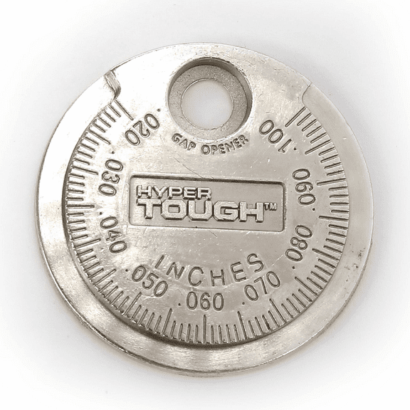Hyper Tough Corrosion Resistant Automotive Spark Plug Gap Gauge, Silver Coin for Cars, Trucks, SUVs, Motorcycles, and ATVs