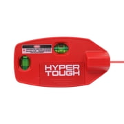 Hyper Tough 10-Foot Multi-Surface Laser Level Tool, Non-Damaging Wall Mounting, Bubble Vials for Aligning Vertical and Horizontal Line Laser