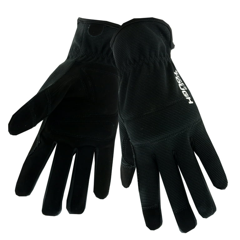 Hyper Tough HPPE ANSI A4 Anti Cut PU Coated Work Gloves, Full Fingers,  Men's Medium Size 
