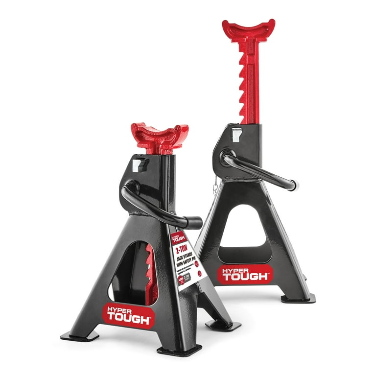 Hyper Tough 2 Ton Steel Jack Stands - 4000 lb Load Capacity