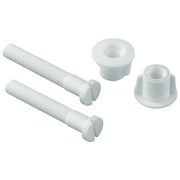 Hyper Tough Toilet Seat Bolt Set Fits Most Brands, For Universal Fit Rust Proof Plastic- 5.45 inches