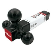 Hyper Tough Trailer Hitch Steel Tri-Ball Mount, Class III/IV Towing, Black, Automotive Accessories, unit weight 10 lbs