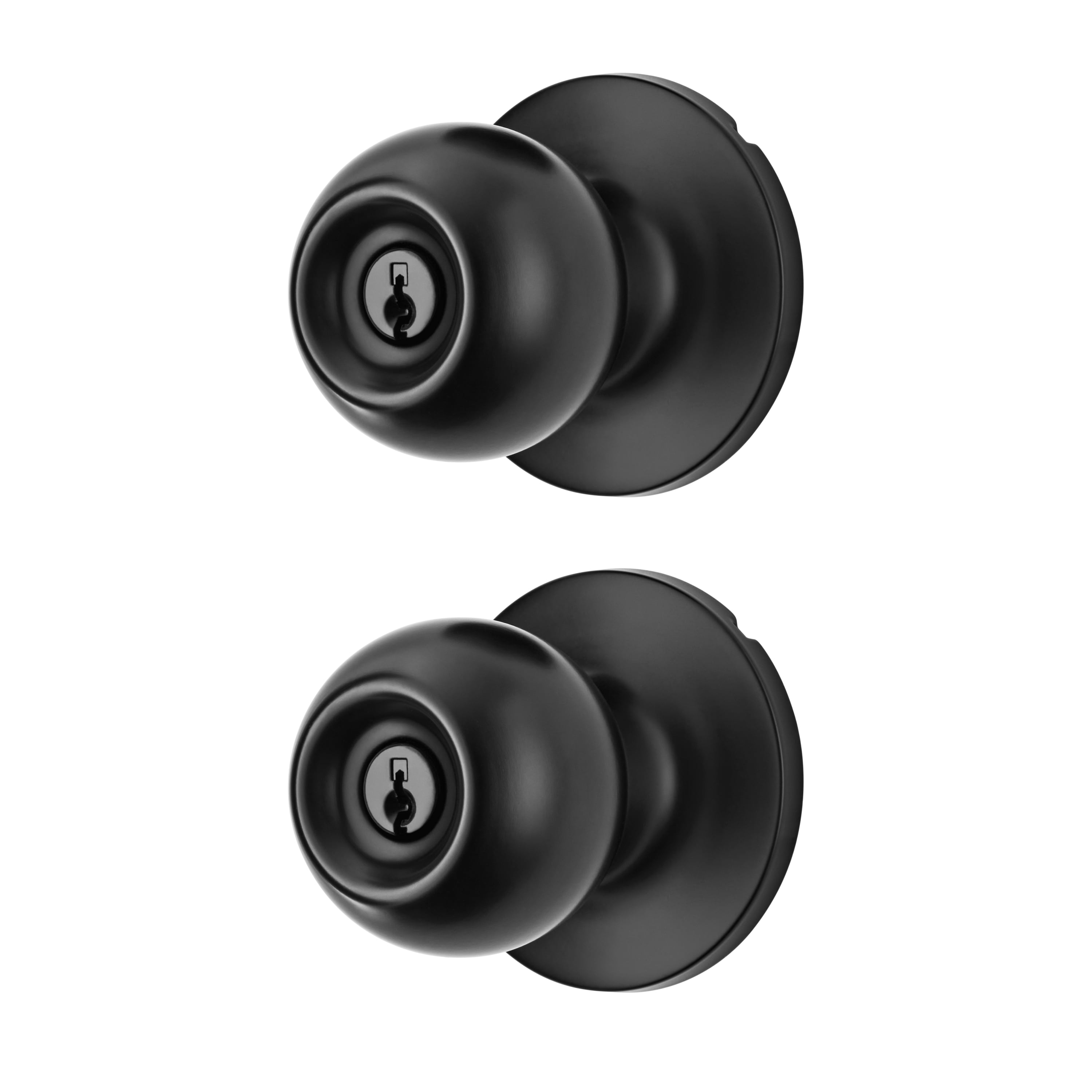 Hyper Tough Locking Doorknobs Twin Pack with Keyed Entry Matte