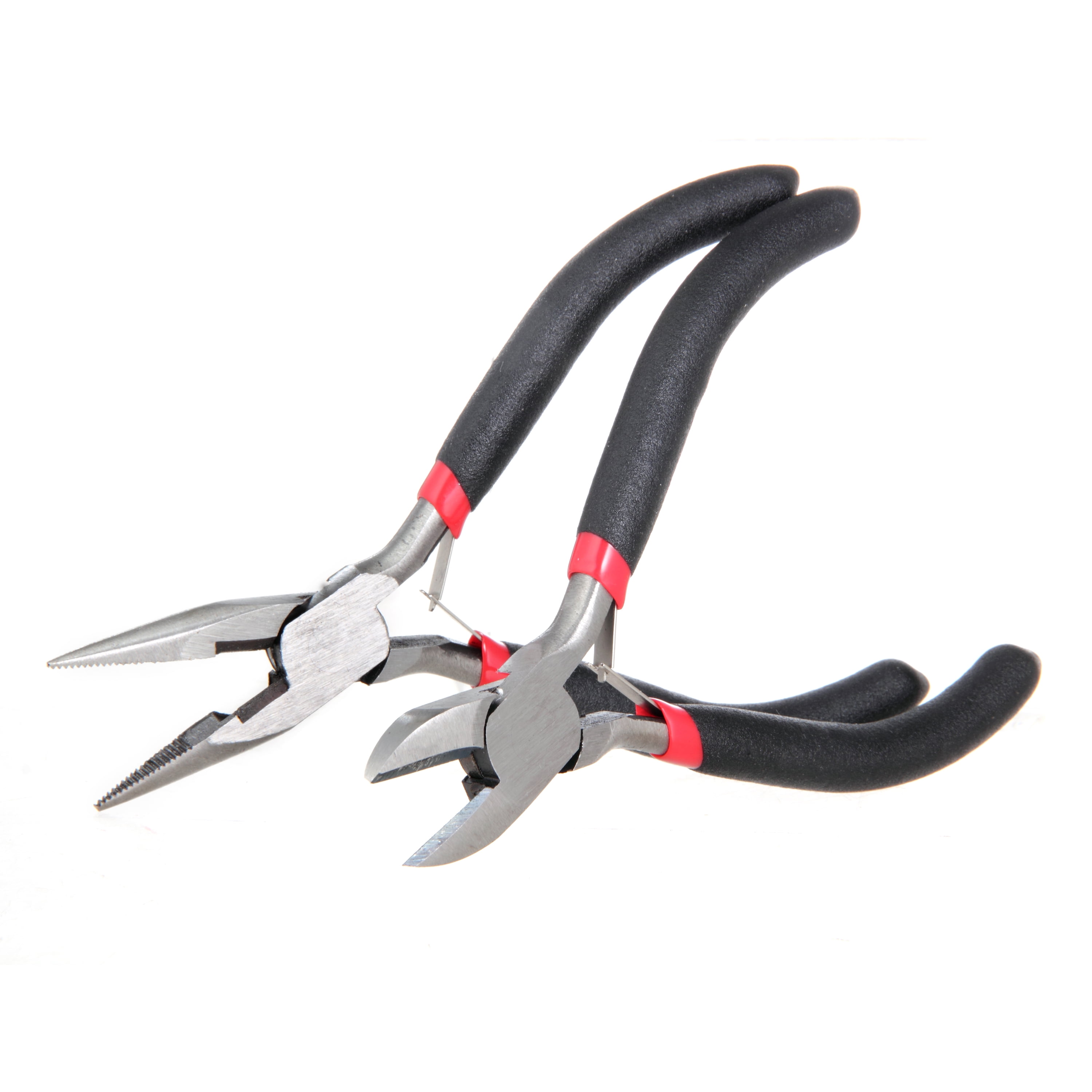 Hyper Tough UH10005J Long Nose and Diagonal Cut 2-Piece Mini Pliers Set