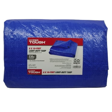 Hyper Tough Weather Resistant Light -Duty 8' x 10' Polyethylene Tarp