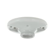 Hyper Tough Porcelain Light Bulb Socket, Medium Base, 60W Max, White