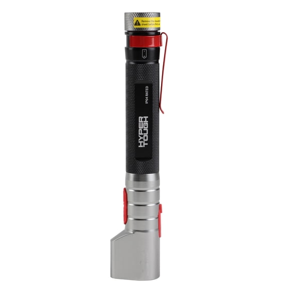 Hyper Tough 400 Lumen Rechargeable LED Pen Light with Red Laser Pointer, 4 Modes, Magnetic Base, USB-C, IP64