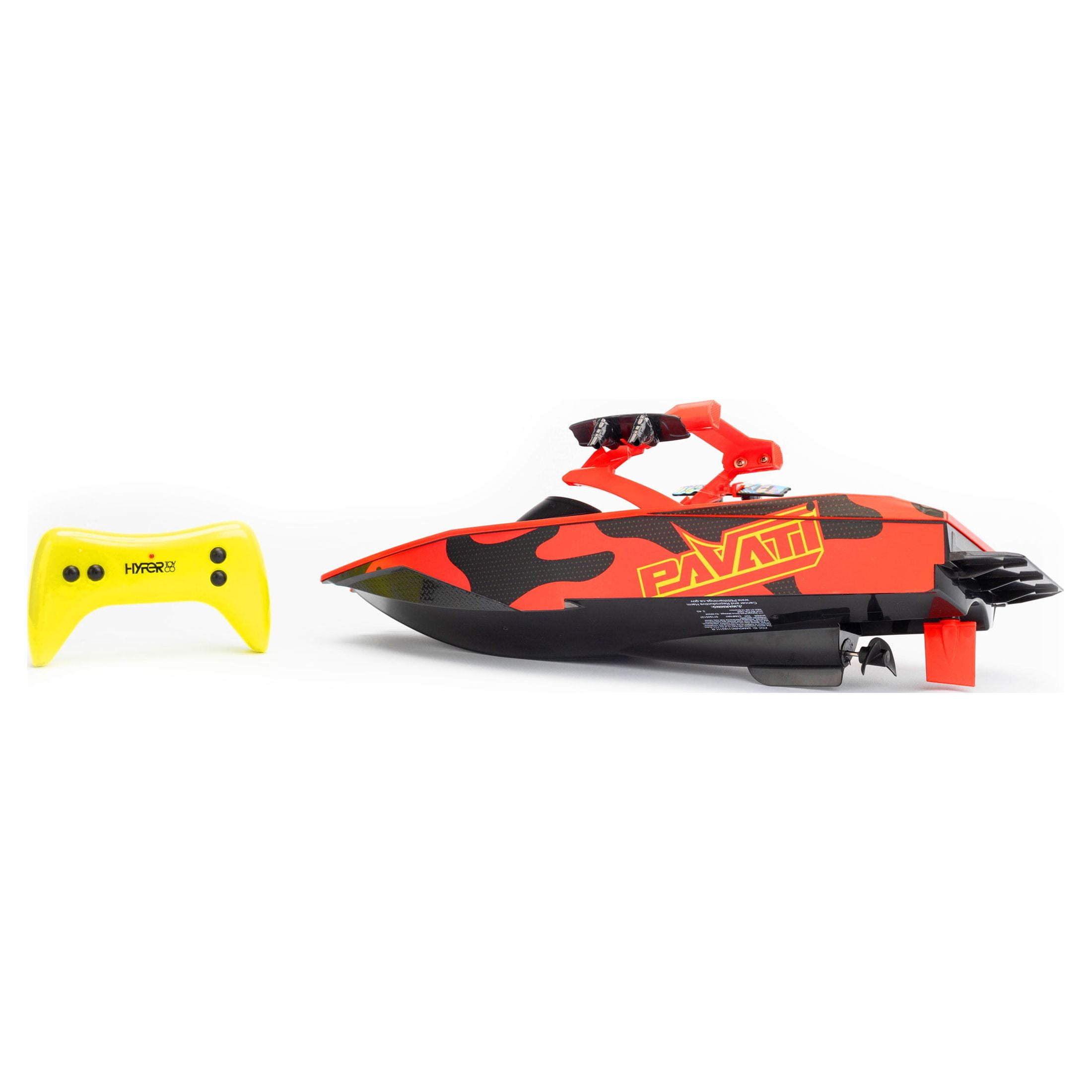 Hyper Toy Company 1:18 Pavati Remote Control Wakeboard Boat, with  Waterproof Controller, Colors May Vary 