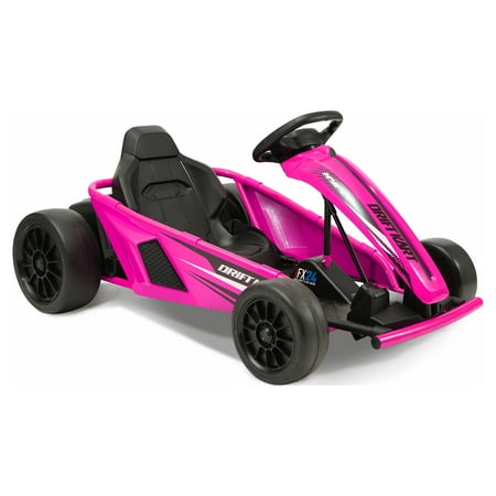 Hyper - Drifting Go Kart Electric Ride On w/ 9 MPH Max Speed - Pink