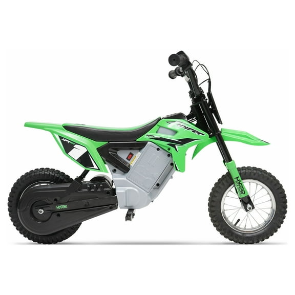 Hyper Toy Company, HPR350 24V Electric Dirt Bike, Children Ages 13+, up to 14 MPH, Green