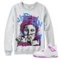 Hyper Violet 4s DopeSkill Crewneck Sweatshirt H.M.O Graphic Up to size