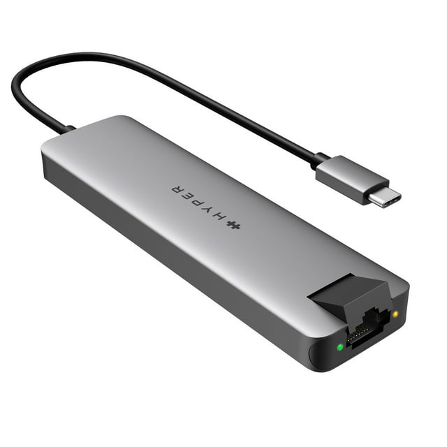 HyperDrive Slab 7-in-1 USB-C Hub, HD22HWM, Silver