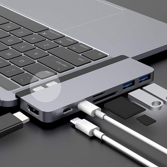 High Power Usb Adapter HyperDrive USB C Hub, Hyper Duo 7-in-2 USB C Adapter - MacBook Pro ...