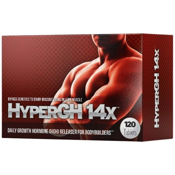 HyperGH 14X Natural Dietary Supplements - 120 Tablets