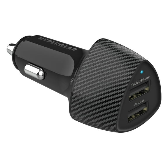 HyperGear 15621 SpeedBoost 17W Dual USB Car Charger Black