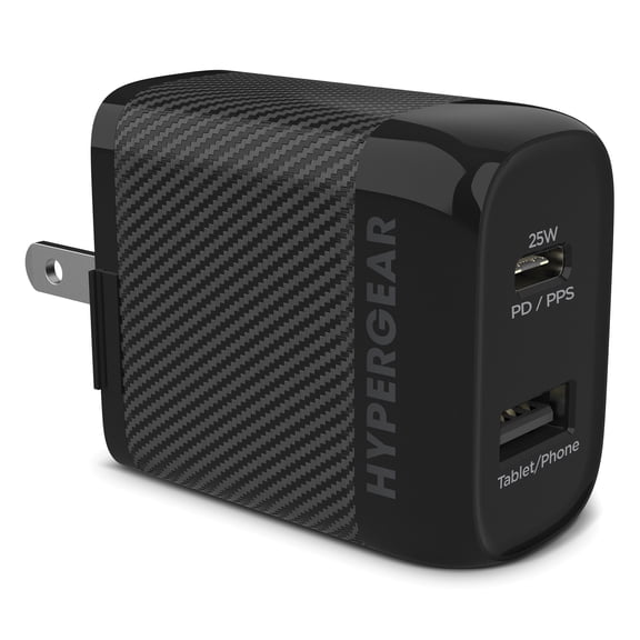 HyperGear SpeedBoost 25-Watt PD Dual-Output USB Wall Charger