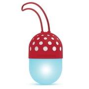 HyperGear 15716 Go-Glo Indoor and Outdoor Bluetooth Light-up-LED 3-Watt Portable Speaker Red
