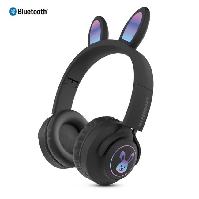 HyperGear Bunny Tracks Wireless Light-Up Headphones White