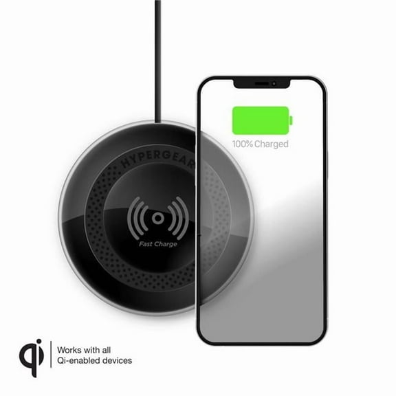 HyperGear ChargePad Pro 15W Wireless Fast Charger USB-C Black