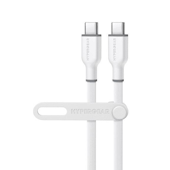 HyperGear Flexi PRO USB-C to USB-C Cable 6ft White