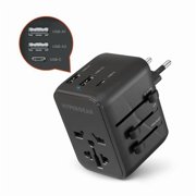 HyperGear HPG-15822-HYP Black World Charge Universal Travel Adapter with USB-C