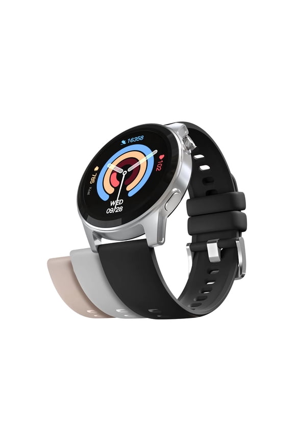 16031 Activ8 Bluetooth Smartwatch + Fitness Tracker, Silver, 16031