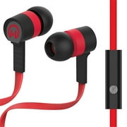 HyperGear Low Ryder 3.5mm Earphones with Microphone - Red/Black