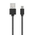 thumbnail image 1 of HyperGear Micro USB Charge/Sync Braided Cable 4ft Blk/Grey, 1 of 7