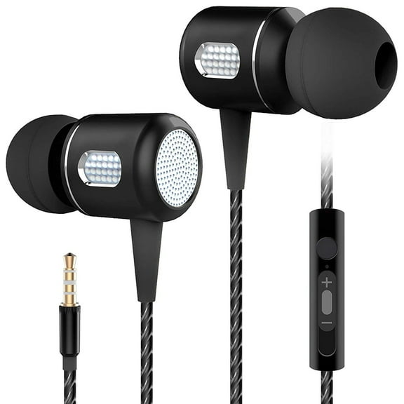 HyperGear Razer 3.5mm Earphones with Built-In Microphone - Black