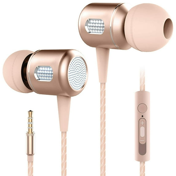 HyperGear Razer 3.5mm Earphones with Built-In Microphone - Gold