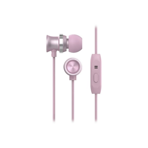 HyperGear dBm Metal 3.5mm Earphones with Noise-Isolating Microphone - Rose Gold
