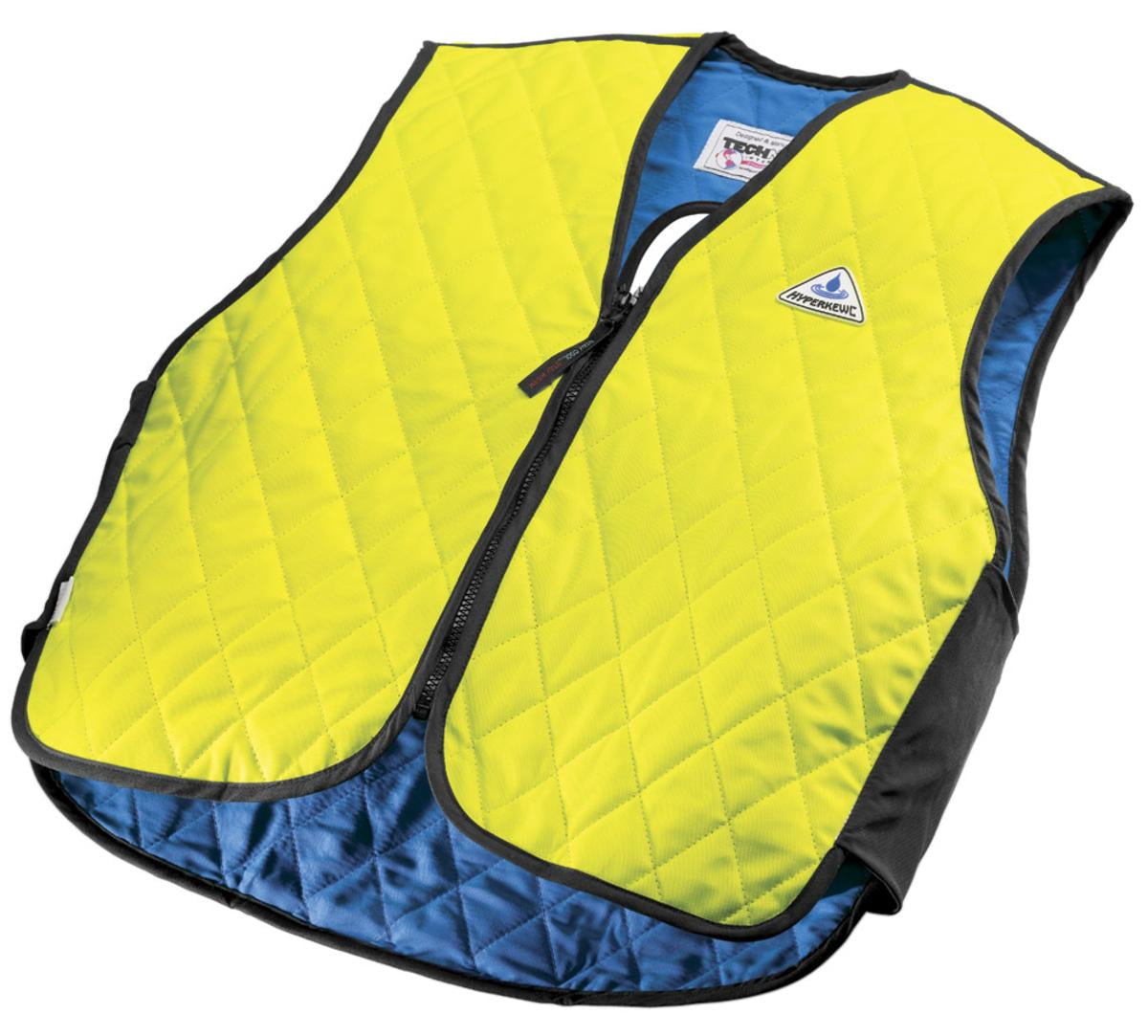 HyperKewl Evaporative Cooling Vest Sport HiViz Lime Safety
