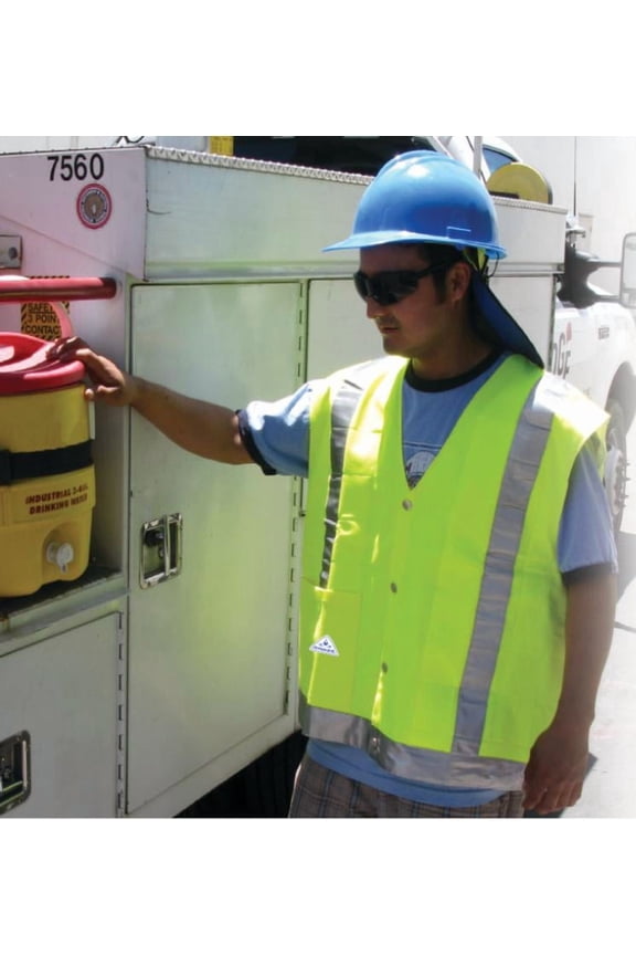 Evaporative Cooling Vest - Traffic Safety ANSI Class II Compliant L/XL