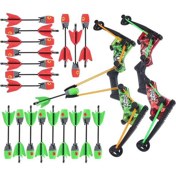 HyperStrike Dominator Bow Battle Pack - 2 Dominator Bows, 20 Zonic Whistle Arrows, 2 Sets of Bungee Replacements, 2 Shoulder Straps and 4 Arrow Holders - Long Range Outdoor Play, Ages 14 and Up