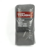 Hyper Tough #0000 Super Fine Steel Wool Cleaning Scrub Pads, 12-Pack
