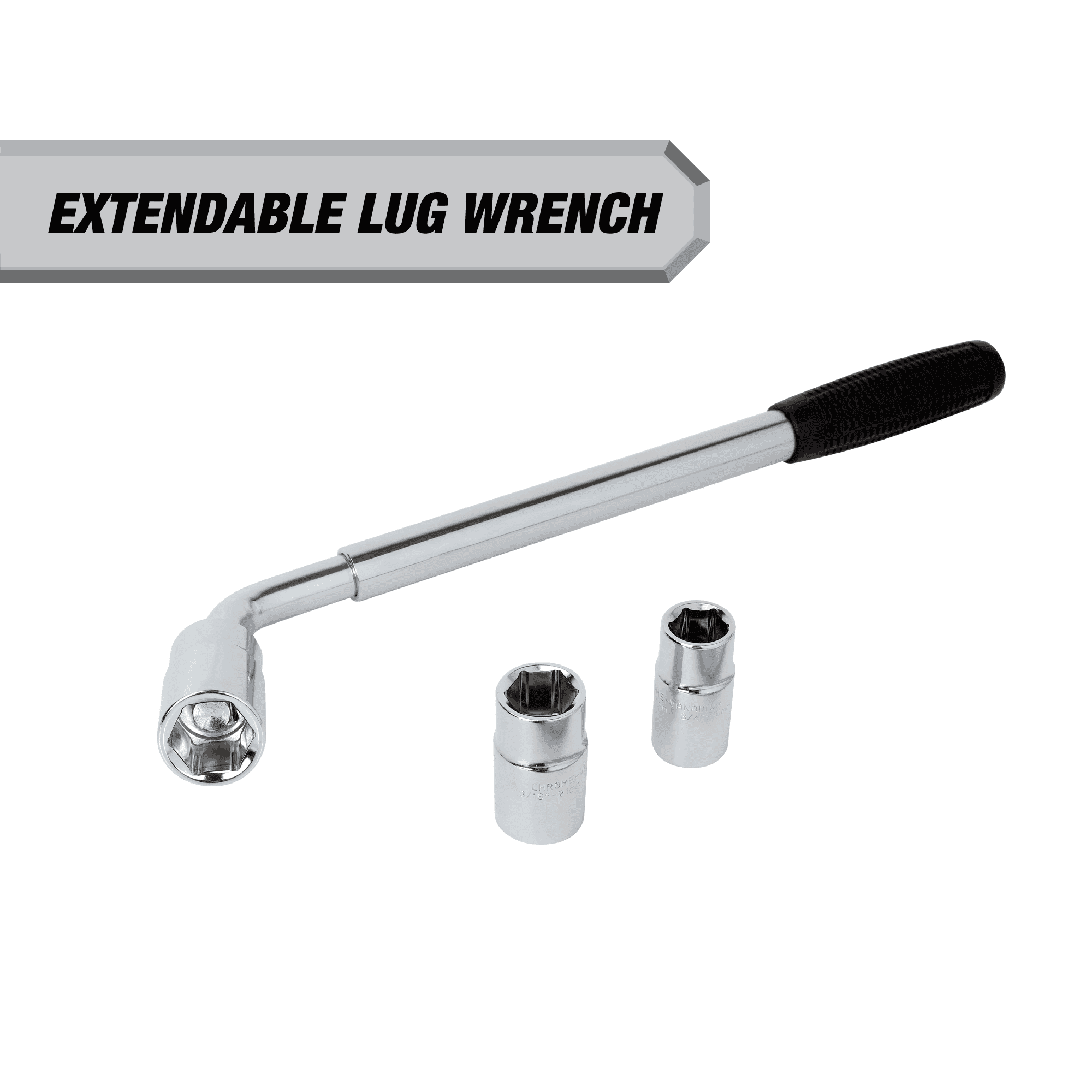 HyperTough 15-inch to 22-inch Extendable Lug Wrench, Model 6224, Tire