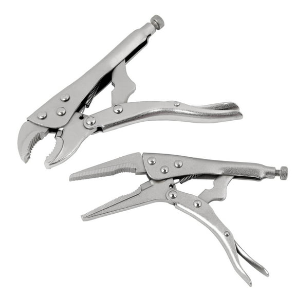 HyperTough 2-Piece Locking Pliers Set