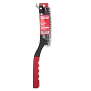 Hyper Tough Wire Brush with Scraper, Carbon Steel, 3 x 19 Rows