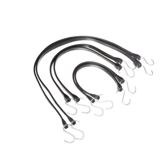 HyperTough 6-Pack Tarp Strap with Steel Hooks, 15", 21", & 31" Straps