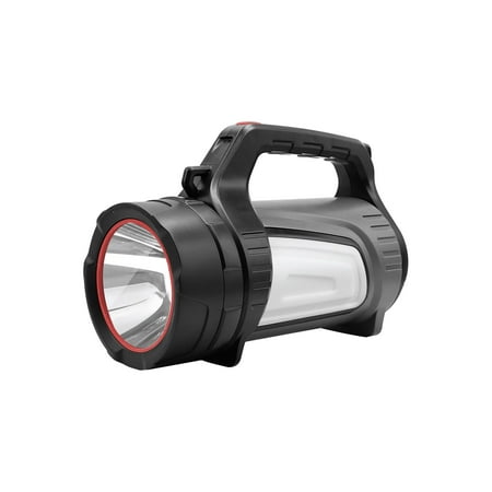 HyperTough 800 Lumen Multi Use Spotlight, Black, Rechargeable, Great for Roadside Emergency