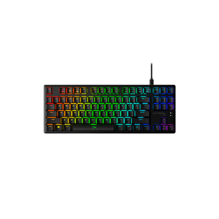 HyperX - Alloy Origins Core TKL Wired Mechanical Tactile Aqua Switch Gaming Keyboard with RGB Back Lighting - Black