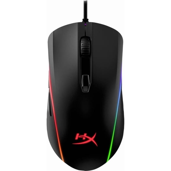 HyperX Pulsefire Surge Wired Optical Gaming Mouse with RGB Lighting - Black