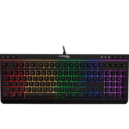 HyperX - Alloy Core Full-size Wired Gaming Membrane Keyboard with RGB Lighting - Black