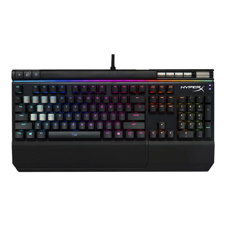 SAaHyperX Alloy Elite RGB 青軸 HyperX Alloy Elite RGB Mechanical Gaming Keyboard, MX Brown