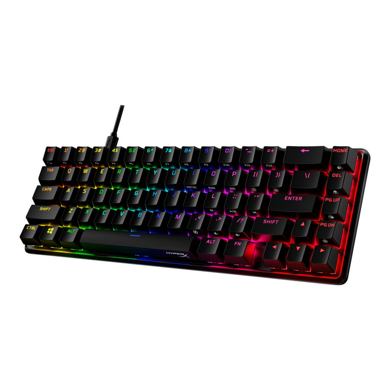 Alloy Origins 65 - Keyboard - backlit - USB-C - key switch: HyperX Red - black - for Xbox One, Xbox One Xbox One S All-Digital Edition, Xbox One X,